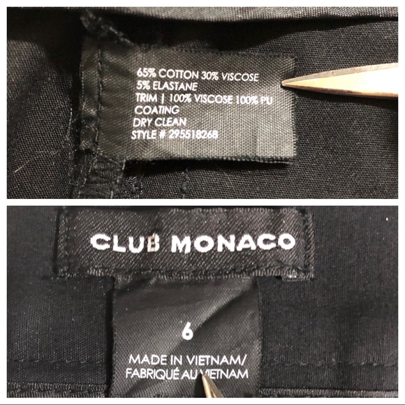 Club Monaco women’s black skinny pants - Picture 8 of 8